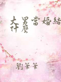大男当婚结局是什么