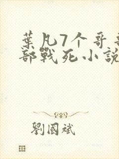 叶凡7个哥哥全部战死小说免费阅读