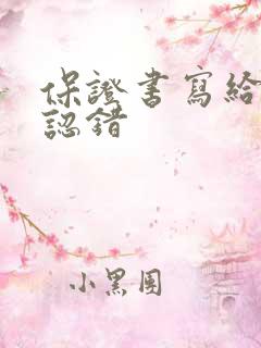 保证书写给老婆认错