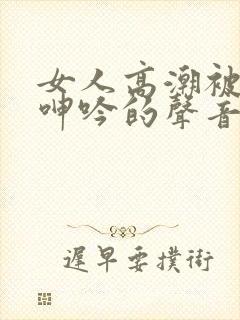 女人高潮被爽到呻吟的声音