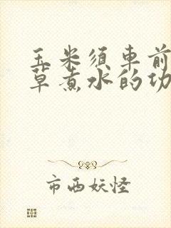 玉米须车前草甘草煮水的功效