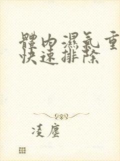 体内湿气重怎样快速排除