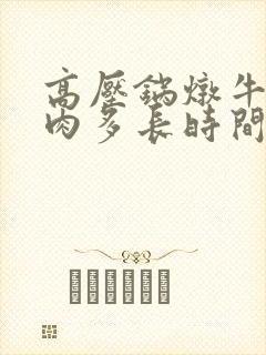 高压锅炖牛里脊肉多长时间炖烂