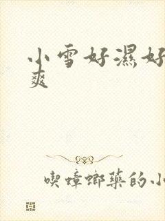 小雪好湿好紧太爽