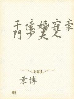 千亿婚宠豪娶豪门少夫人