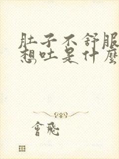 肚子不舒服头晕想吐是什么原因