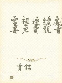 电视连续剧未婚妻免费观看