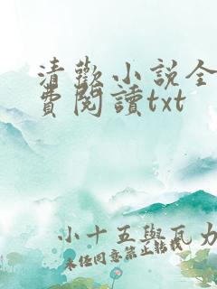 清欢小说全文免费阅读txt