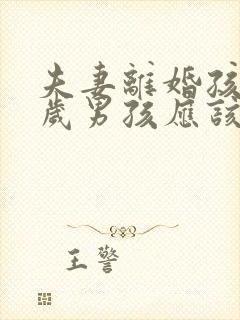 夫妻离婚孩子7岁男孩应该判给谁