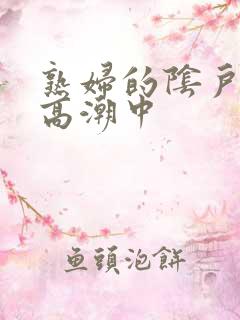 熟妇的阴户在性高潮中