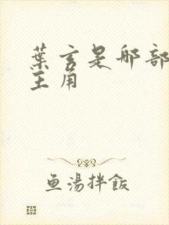 叶玄是哪部小说主角