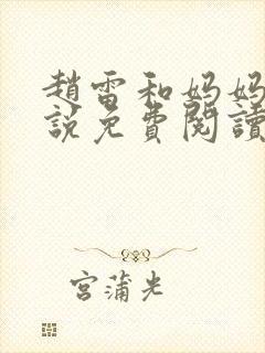 赵雷和妈妈的小说免费阅读