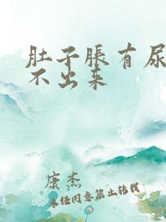 肚子胀有尿意尿不出来