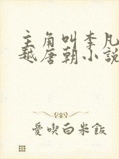 主角叫李凡的穿越唐朝小说