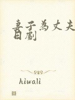 妻子为丈夫升职日剧