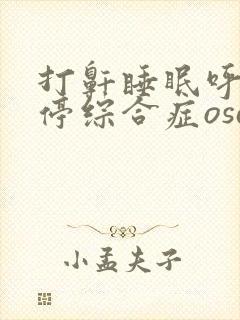 打鼾睡眠呼吸暂停综合症osahs