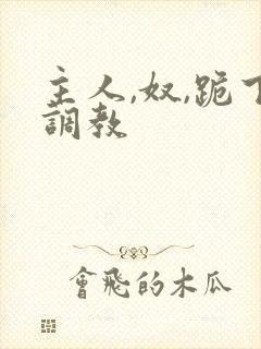 主人,奴,跪下调教