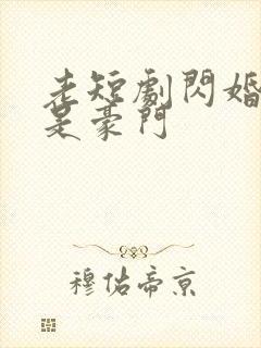 老短剧闪婚老公是豪门