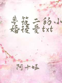梦筱二的小说先婚后爱txt