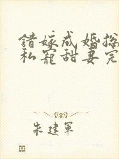 错嫁成婚总裁的私宠甜妻完整版