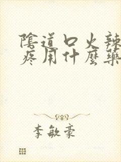 阴道口火辣辣的疼用什么药