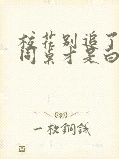 校花别追了高冷同桌才是白月光