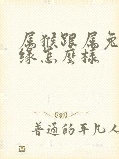 属猴跟属兔的姻缘怎么样