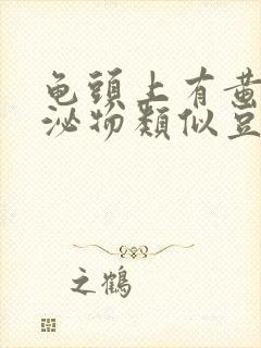 龟头上有黄色分泌物类似豆腐渣是什么原因