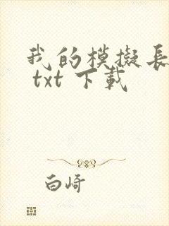 我的模拟长生路 txt 下载