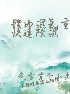 体内湿气重怎么快速除湿