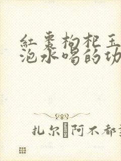 红枣枸杞玉米须泡水喝的功效