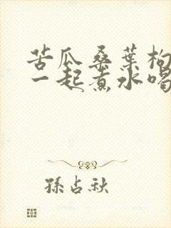 苦瓜桑叶枸杞子一起煮水喝行吗