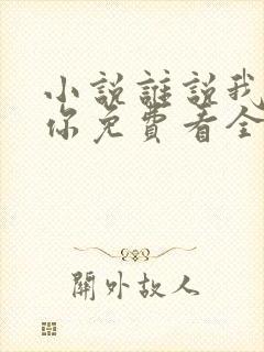 小说谁说我不爱你免费看全文