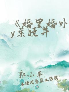 《婚里婚外》by叶晓井