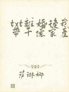 txt离婚后我带千亿家产杀回来了