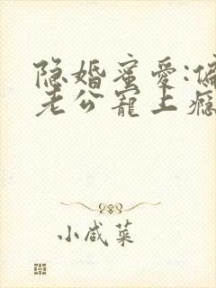 隐婚蜜爱:偏执老公宠上瘾全文免费阅读