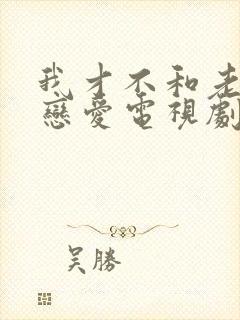 我才不和老板谈恋爱电视剧