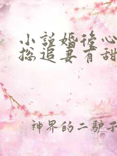 小说婚后心动凌总追妻有甜