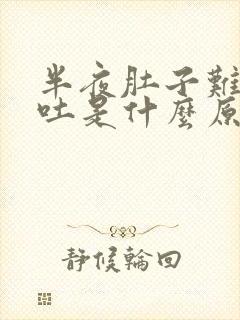 半夜肚子难受想吐是什么原因