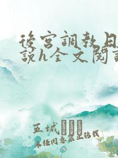 后宫调教日常小说h全文阅读