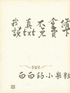 我真不会修仙小说txt免费下载