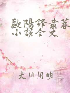 欧阳锋黄蓉孽缘小说全文