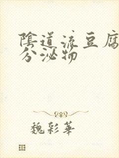 阴道流豆腐渣的分泌物