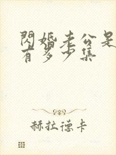 闪婚老公是豪门有多少集