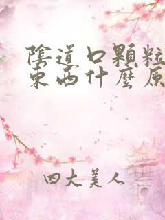 阴道口颗粒状的东西什么原因