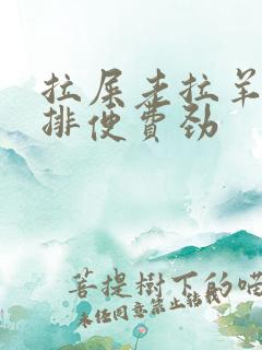 拉屎老拉羊屎蛋排便费劲