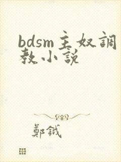 bdsm主奴调教小说