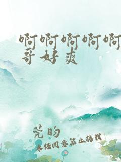 啊啊啊啊啊啊哥哥好爽