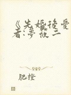 《先婚后爱》作者:梦筱二