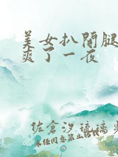 美女扒开腿让我爽了一夜